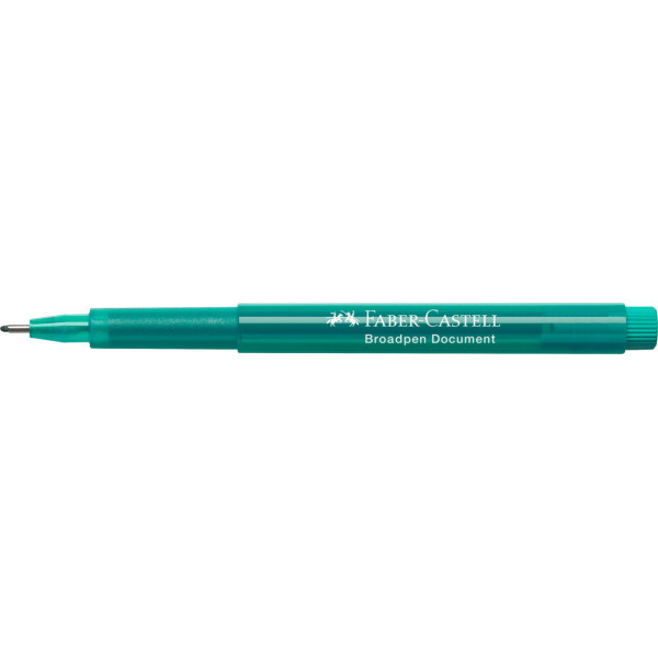 Feutre - Turquoise - Indélébile - 0,8mm - Broadpen document - Faber-Castell