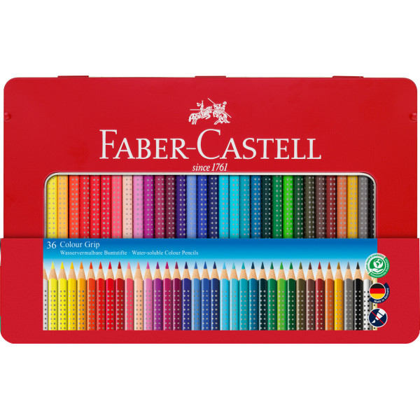 Crayons de couleur - Coloriage - 36 couleurs - Faber-Castell - Color Grip