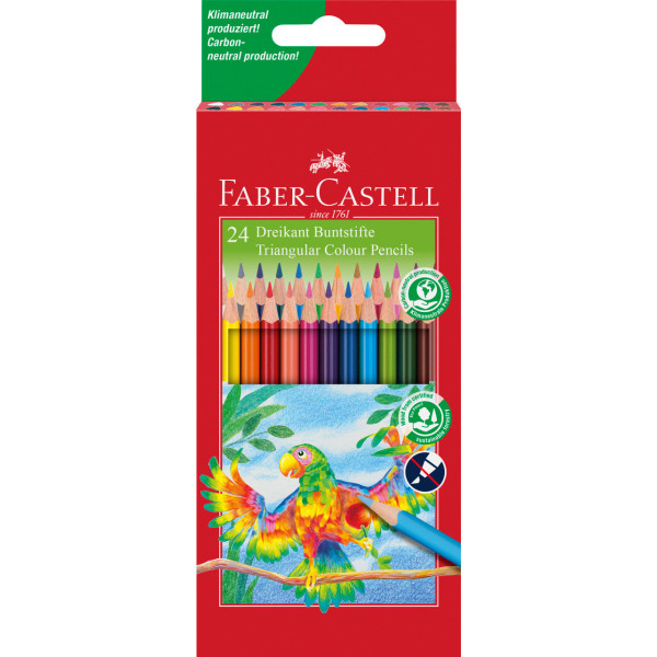 Crayons de couleur - Coloriage - 24 couleurs - Faber-Castell