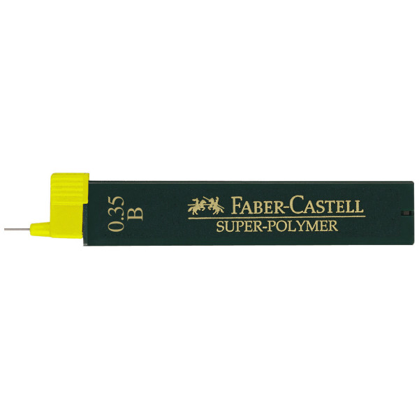 Mine graphite - Porte-mine - 0,3mm - B - Gris - Etui de 12 mines - Faber-Castell