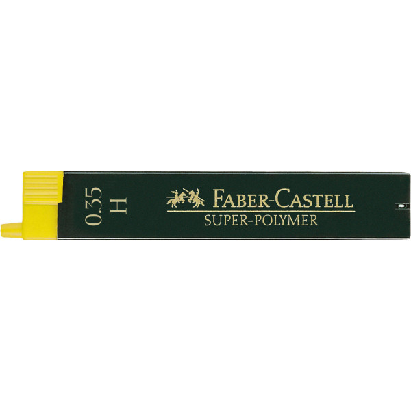 Mine graphite - Porte-mine - 0,3mm - H - Gris - Etui de 12 mines - Faber-Castell