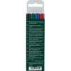 4 feutres - Indélébile - Permanent - Pointe fine - Faber-Castell - Multimark