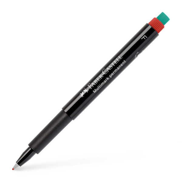Feutre - Rouge - Indélébile - Fin - Tous supports - Faber-Castell