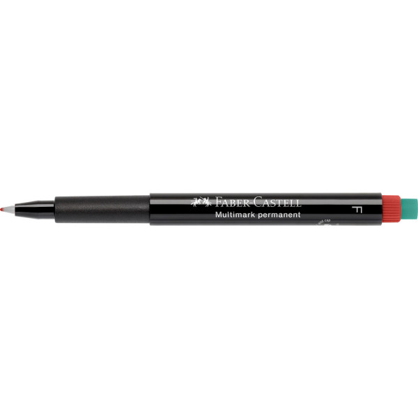 Feutre - Rouge - Indélébile - Fin - Tous supports - Faber-Castell