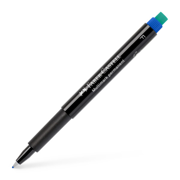 Feutre - Bleu - Indélébile - Fin - Tous supports - Faber-Castell