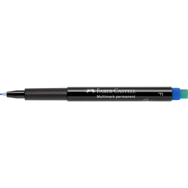 Feutre - Bleu - Indélébile - Fin - Tous supports - Faber-Castell