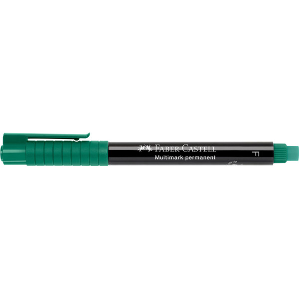 Feutre - Vert - Indélébile - Fin - Tous supports - Faber-Castell