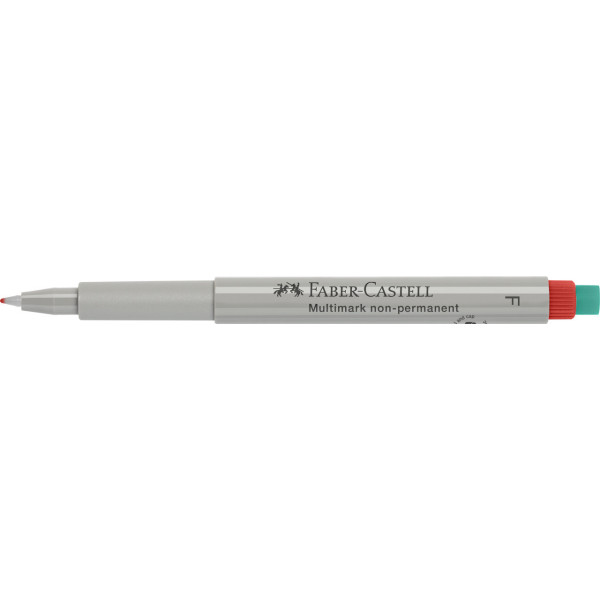 Feutre - Rouge - Non permanent - Pointe fine - Faber-Castell - Multimark
