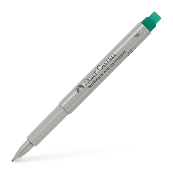 Feutre - Vert - Non permanent - Pointe fine - Faber-Castell - Multimark