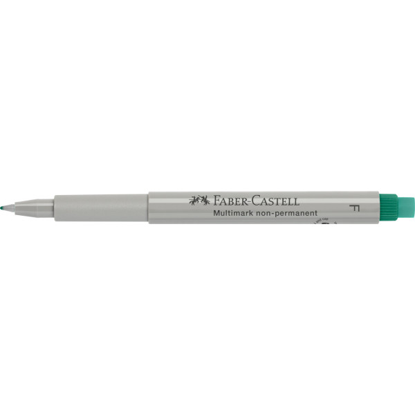 Feutre - Vert - Non permanent - Pointe fine - Faber-Castell - Multimark