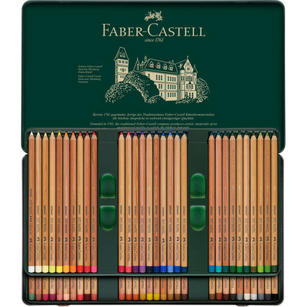 Crayons de couleur - Pastel - Faber-Castell - Pitt Pastel - Boite 60