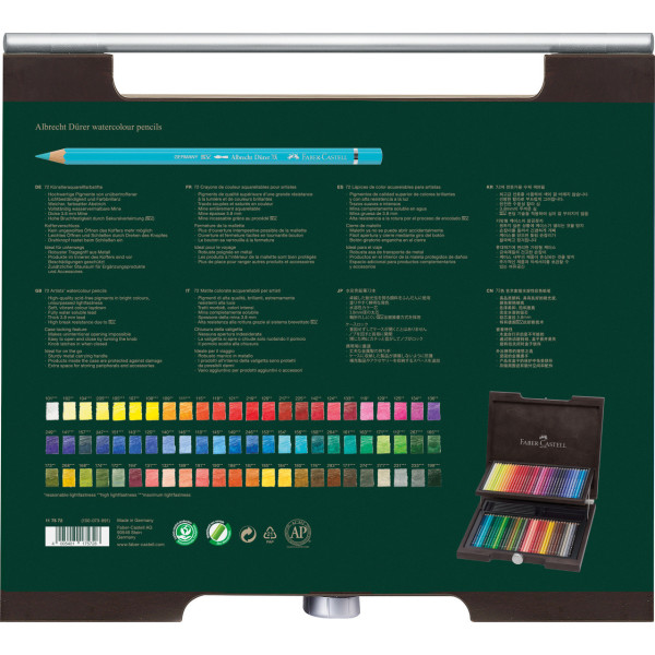 Crayons de couleur - Aquarelle - Faber-Castell - Albrecht Durer - Coffret 72 couleurs