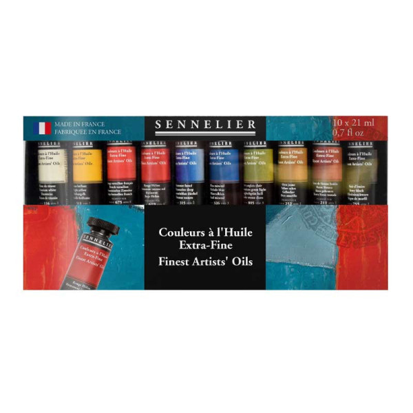 photo-Peinture à l'huile - Extra-fine - Sennelier - Coffret de 10 tubes de 21ml