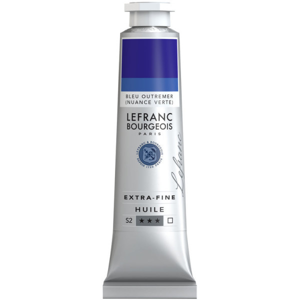 Peinture à l'huile - Extra-fine - Bleu outremer nuance verte - 903 - Lefranc Bourgeois - 40ml