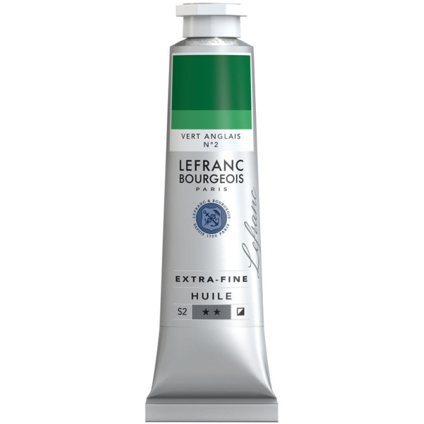Peinture à l'huile - Extra-fine - Vert anglais n°2 - 506 - Lefranc Bourgeois - 40ml