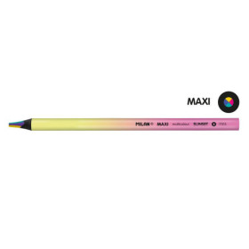 Crayon de couleur - Mine de 4 couleurs - Mine de 5mm - Corps en bois - Milan