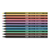 10 crayons de couleur - Coloriage - Ergonomique - Inclus 1 taille-crayon - Milan