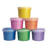 Peinture au doigt - Enfant - Coffret de 6 pots de 100ml - Couleurs métallisées