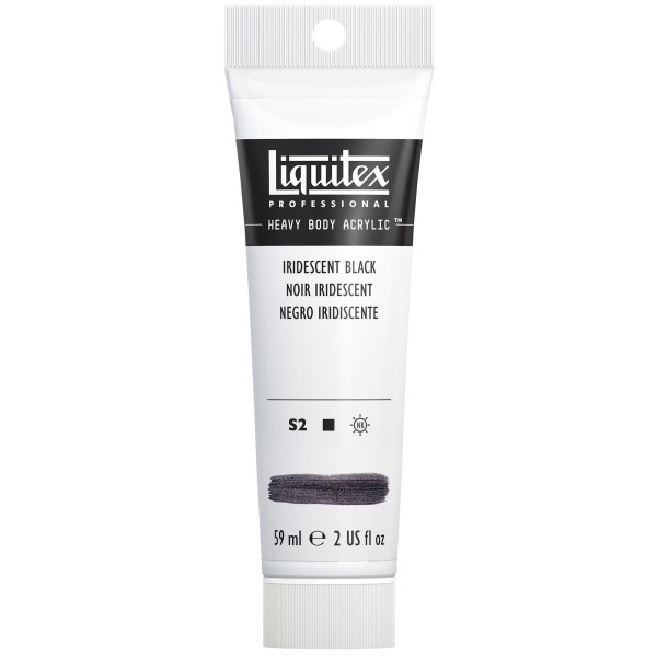 Peinture Acrylique en tube - noir iridescent - Liquitex Heavy Body