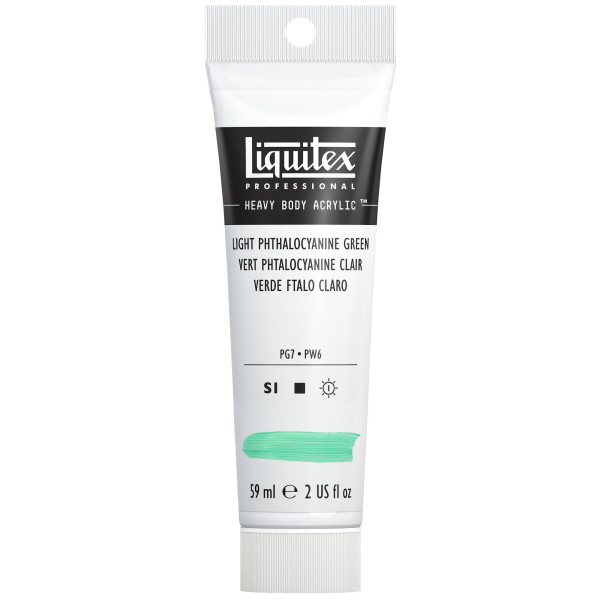 Peinture Acrylique en tube vert phtalo clair Liquitex Heavy Body