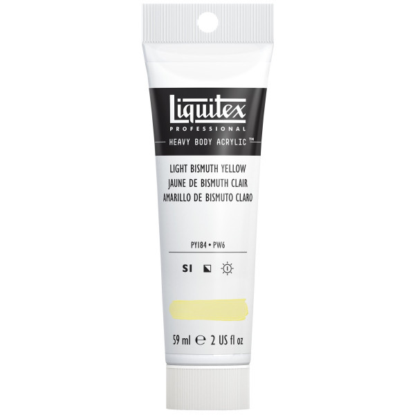 Peinture Acrylique en tube jaune bismuth Liquitex Heavy Body