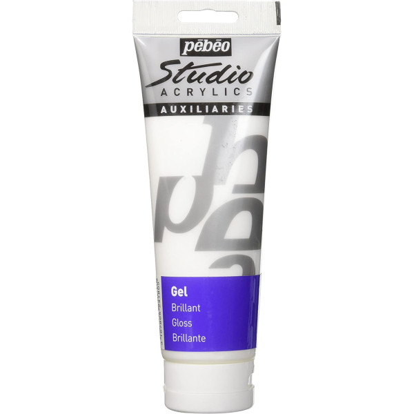 Médium - Gel - Brillant - Peinture acrylique - Pébéo Studio Acrylics - 250ml