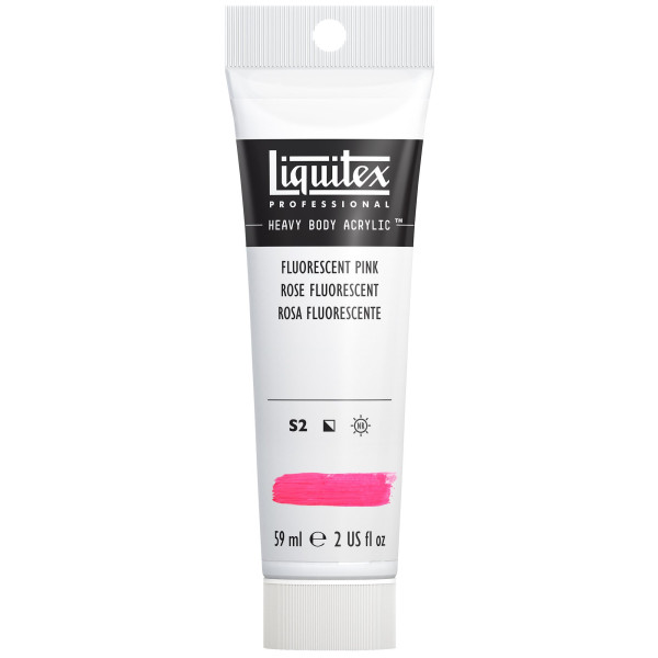 Peinture Acrylique en tube rose fluo Liquitex Heavy Body