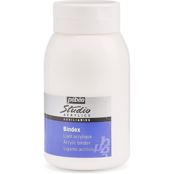 Liant brillant - Médium pour peinture acrylique - Bindex - Pébéo - 1L