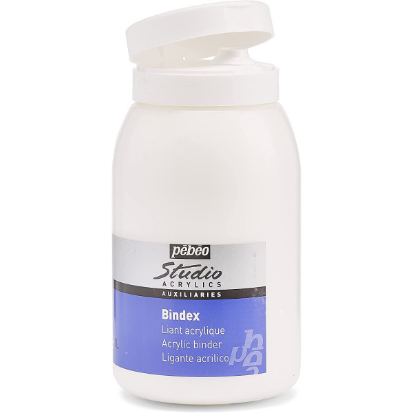 Liant brillant - Médium pour peinture acrylique - Bindex - Pébéo - 1L