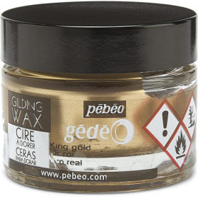 Cire à dorer - Or roi - Tous supports - Pébéo - Gédéo - Pot de 30 ml