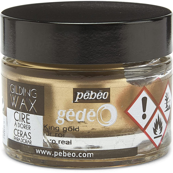 Cire à dorer - Or roi - Tous supports - Pébéo - Gédéo - Pot de 30 ml