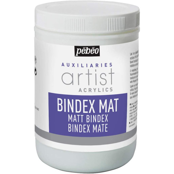 Liant mat - Médium pour peinture acrylique - Bindex Mat - Pébéo - 1L