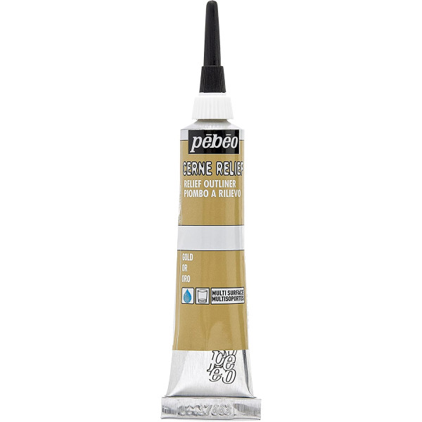 Tube de Cerne Relief - Or - Pébéo - 20 ml