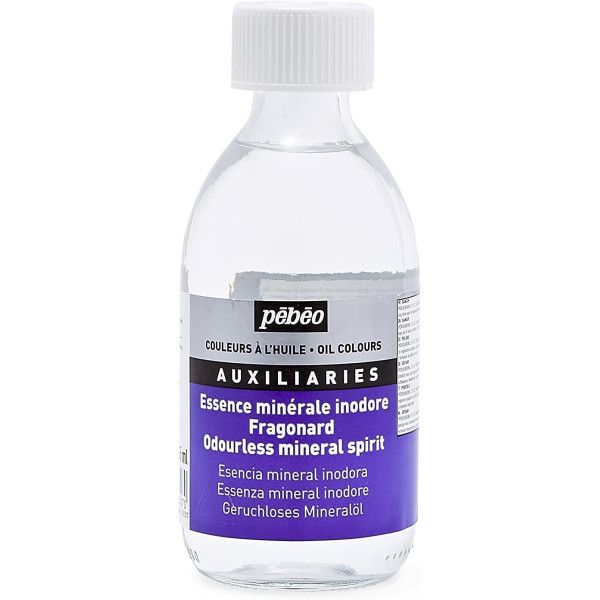 Essence minérale - Sans odeur - Peinture à l'huile - Pébéo - Flacon de 200ml