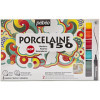 6 feutres pour porcelaine - Pébéo - Porcelaine 150 - Pointe fine - Couleur Pop