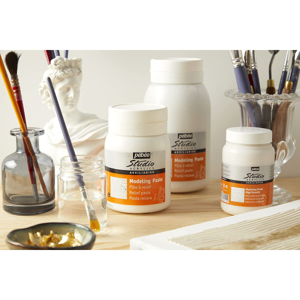 Pâte à relief - Modeling paste - Peinture acrylique - Pébéo - Pot 500ml