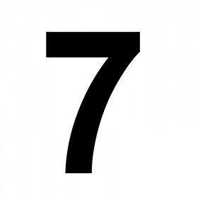 Bougie anniversaire chiffre 7