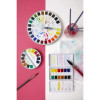 Peinture aquarelle - Fine - Coffret métal de 12 demi-godets - Pébéo