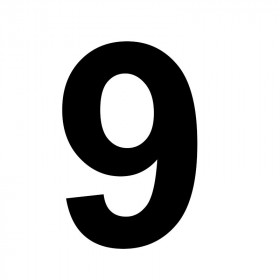 Bougie anniversaire chiffre 9