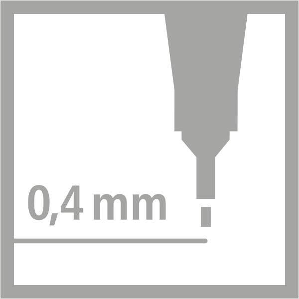 Pochette de 40 stylos-feutres STABILO point 88 - pointe fine - Assortiment
