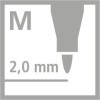 Etui carton de 30 feutres de coloriage STABILO power - pointe moyenne