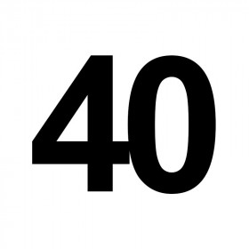Bougie anniversaire nombre 40