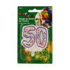 Bougie anniversaire nombre 50