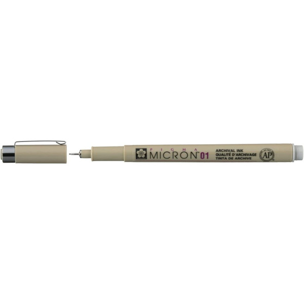 Feutre Pigma Micron 01 Sakura pointe extra fine 0.25mm gris clair