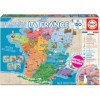 photo-Puzzle - Carte de France - Départements et régions - 150 pièces - Dès 6 ans