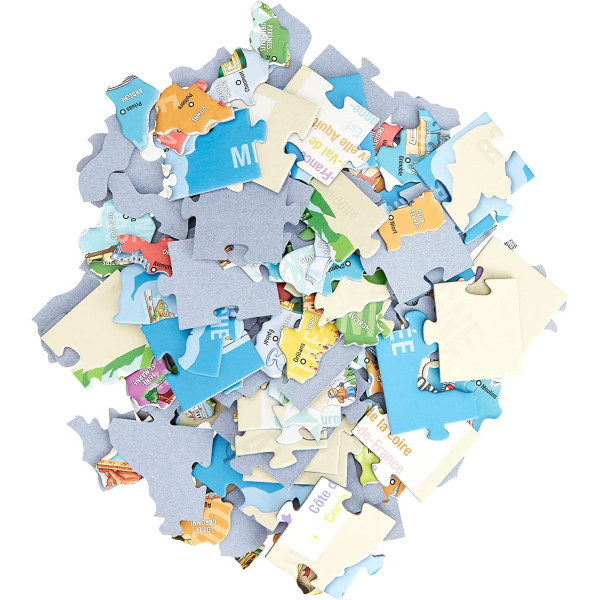 Puzzle - Carte de France - Départements et régions - 150 pièces - Dès 6 ans