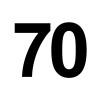 Bougie anniversaire nombre 70