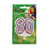 Bougie anniversaire nombre 80