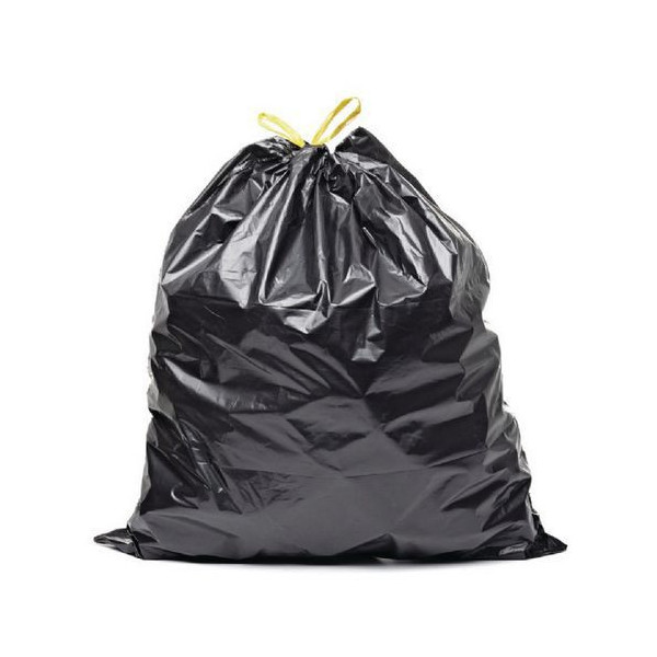 Lot de 10 sacs poubelle 100 litres avec liens coulissants