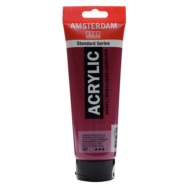 Peinture Acrylique en tube - violet rouge permanent - Royal Talens
